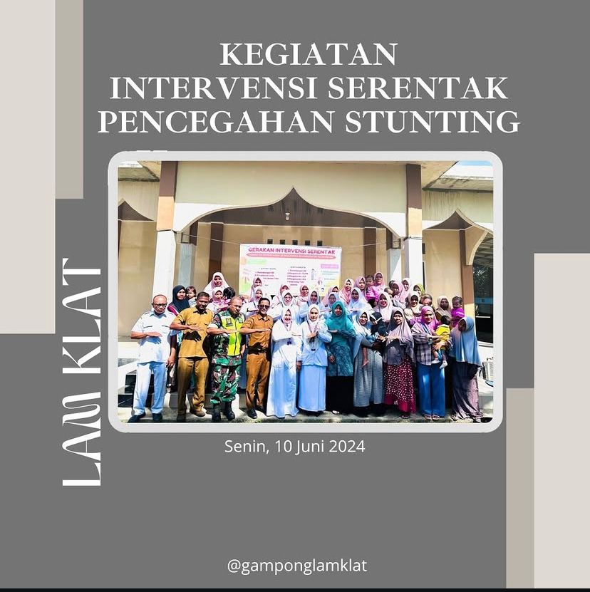 Kegiatan intervensi Serentak Pencegahan Stunting